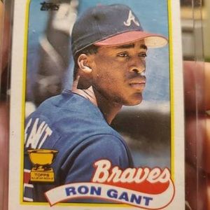 1989 Topps Factory error Ron Gant
